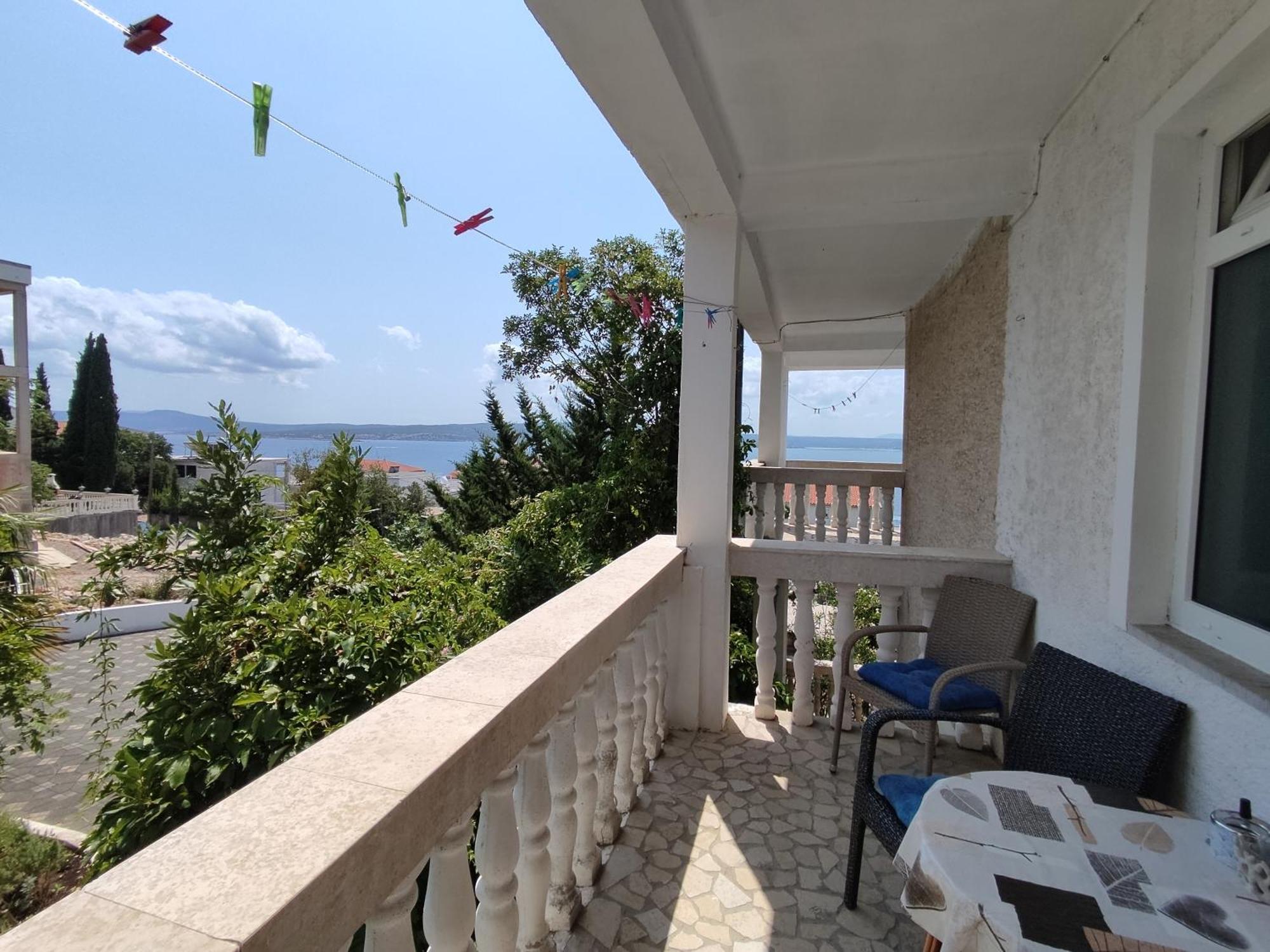 Panorama View Close Sandy Beach 100M To Talasoterapija, Crikvenica Dış mekan fotoğraf