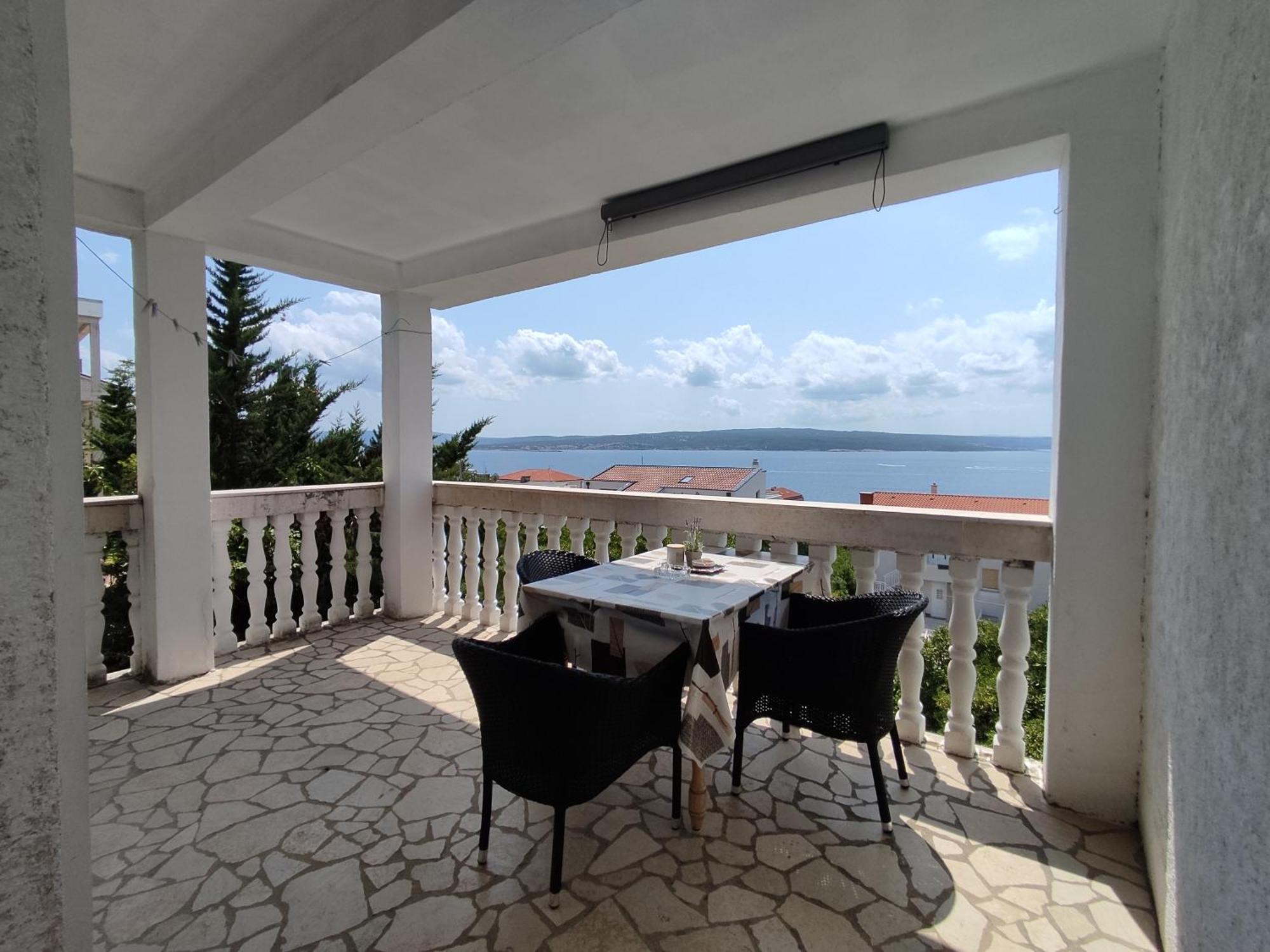 Panorama View Close Sandy Beach 100M To Talasoterapija, Crikvenica Dış mekan fotoğraf