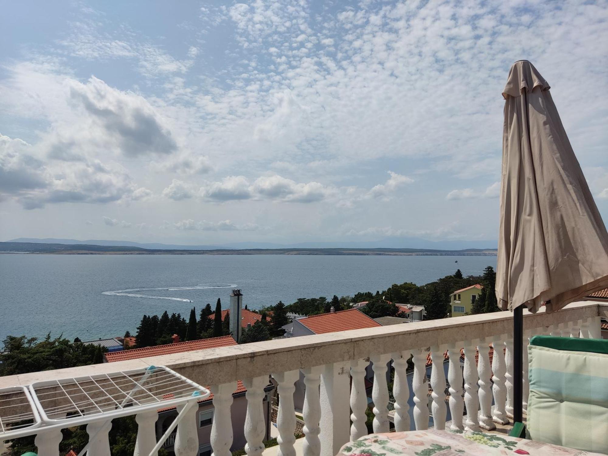 Panorama View Close Sandy Beach 100M To Talasoterapija, Crikvenica Dış mekan fotoğraf