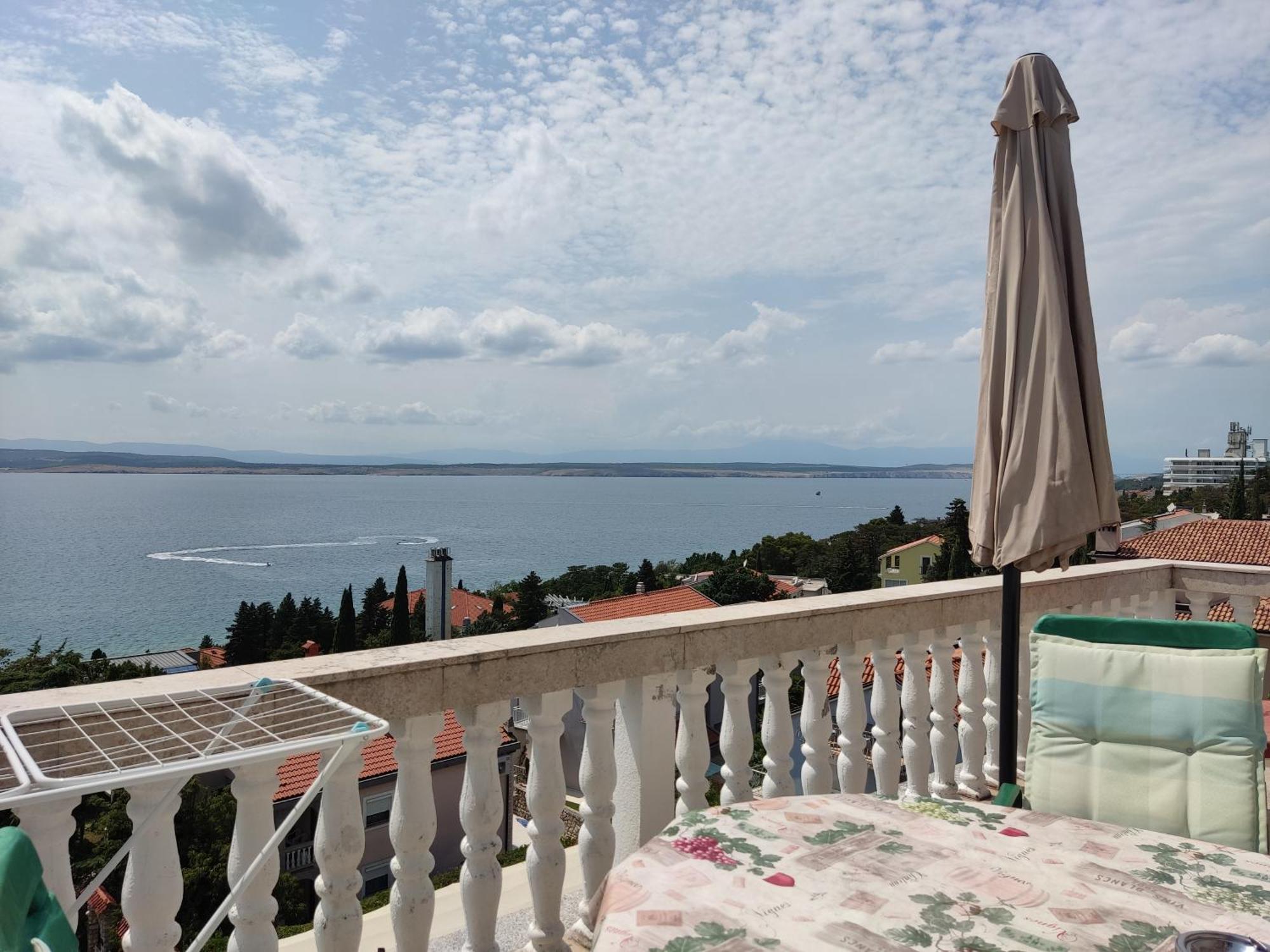 Panorama View Close Sandy Beach 100M To Talasoterapija, Crikvenica Dış mekan fotoğraf
