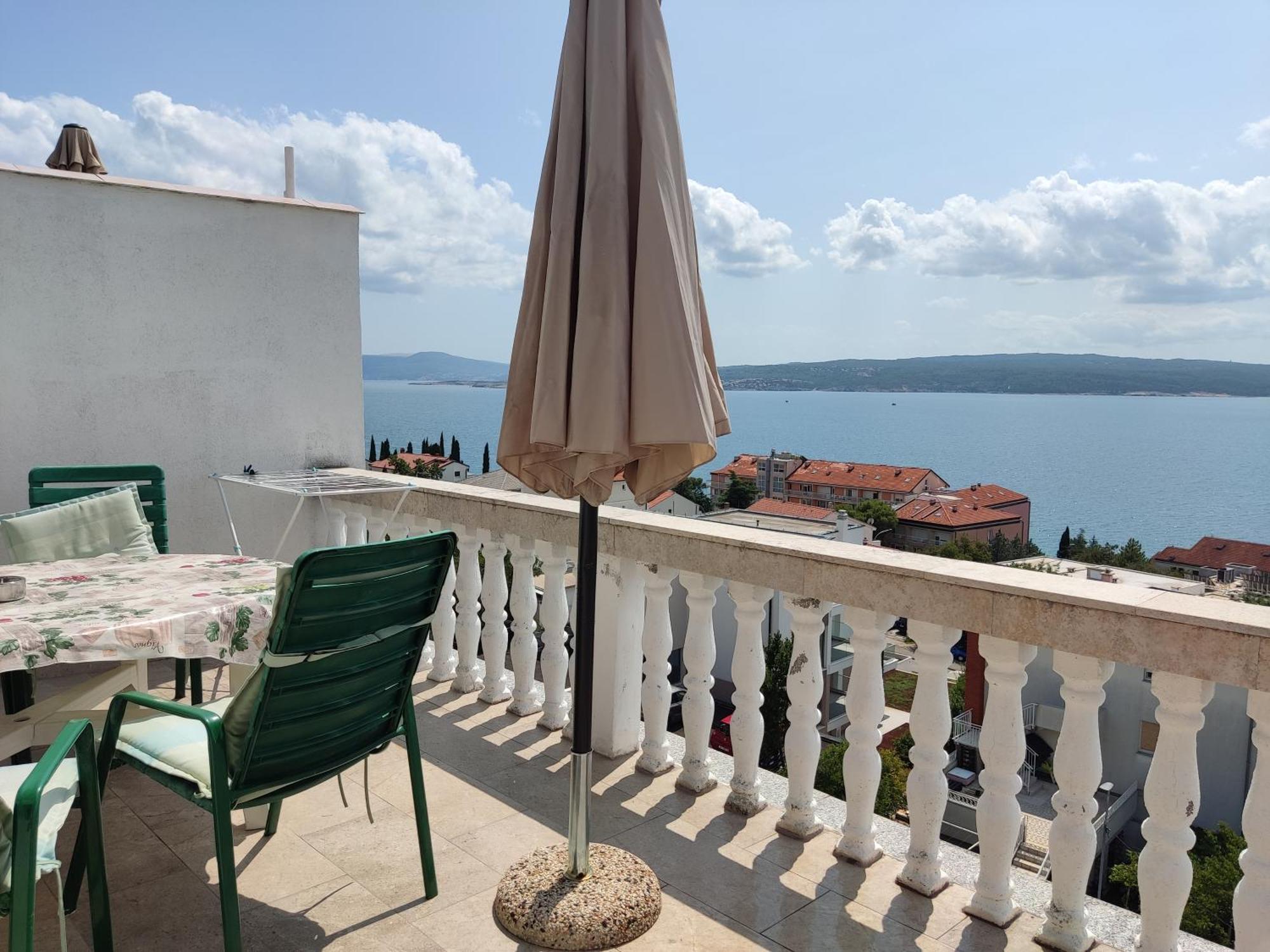 Panorama View Close Sandy Beach 100M To Talasoterapija, Crikvenica Dış mekan fotoğraf