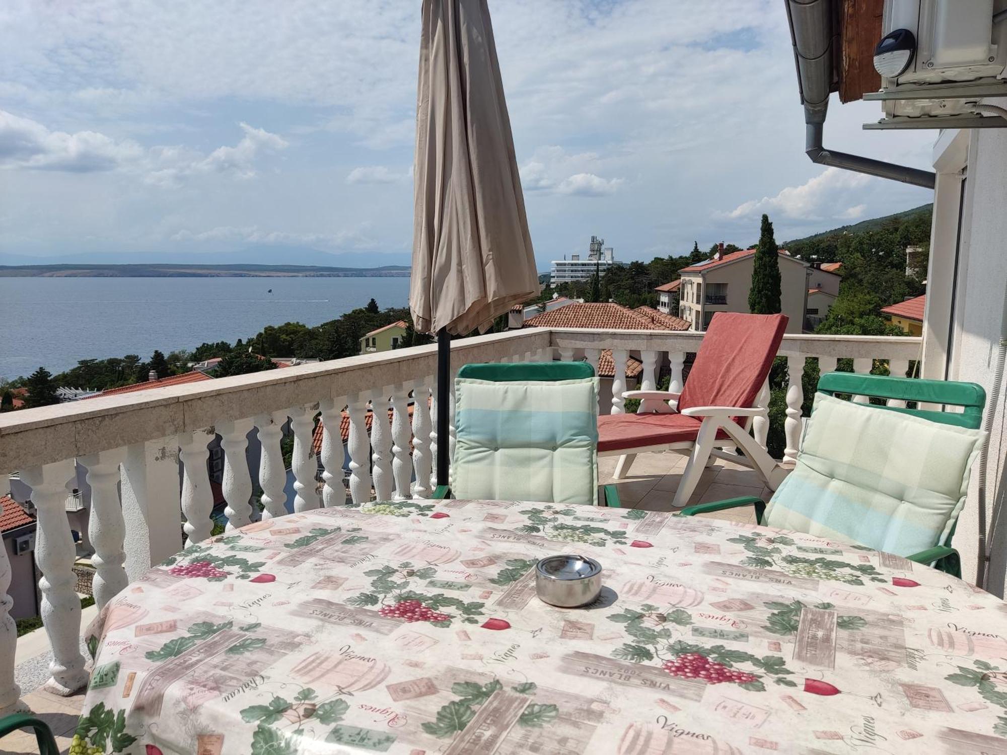 Panorama View Close Sandy Beach 100M To Talasoterapija, Crikvenica Dış mekan fotoğraf