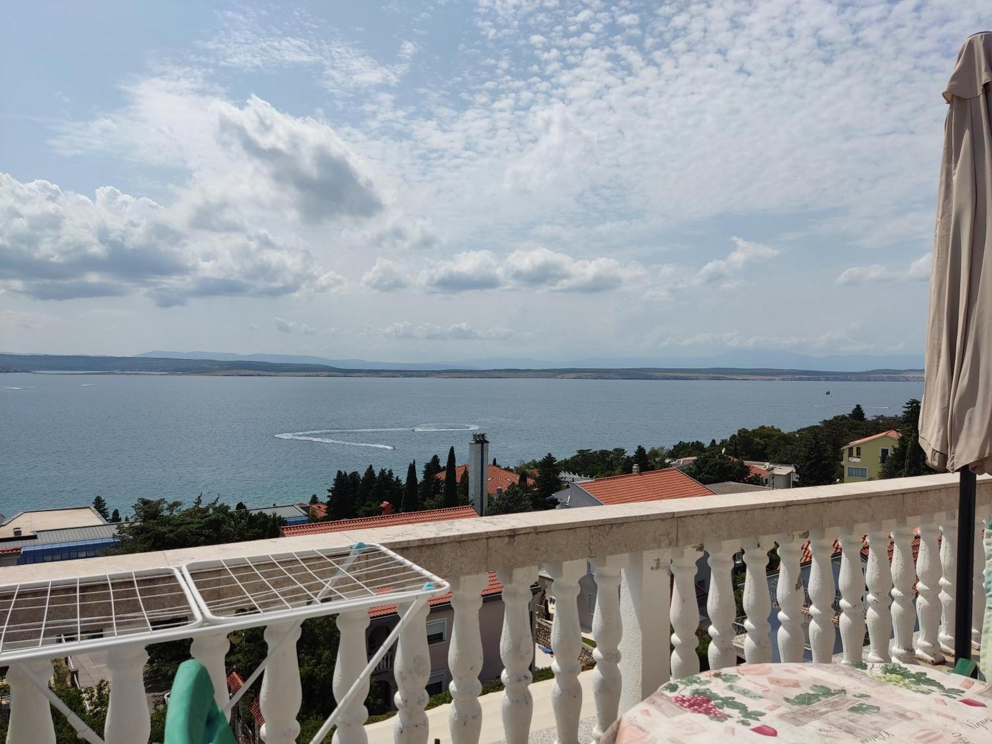 Panorama View Close Sandy Beach 100M To Talasoterapija, Crikvenica Dış mekan fotoğraf