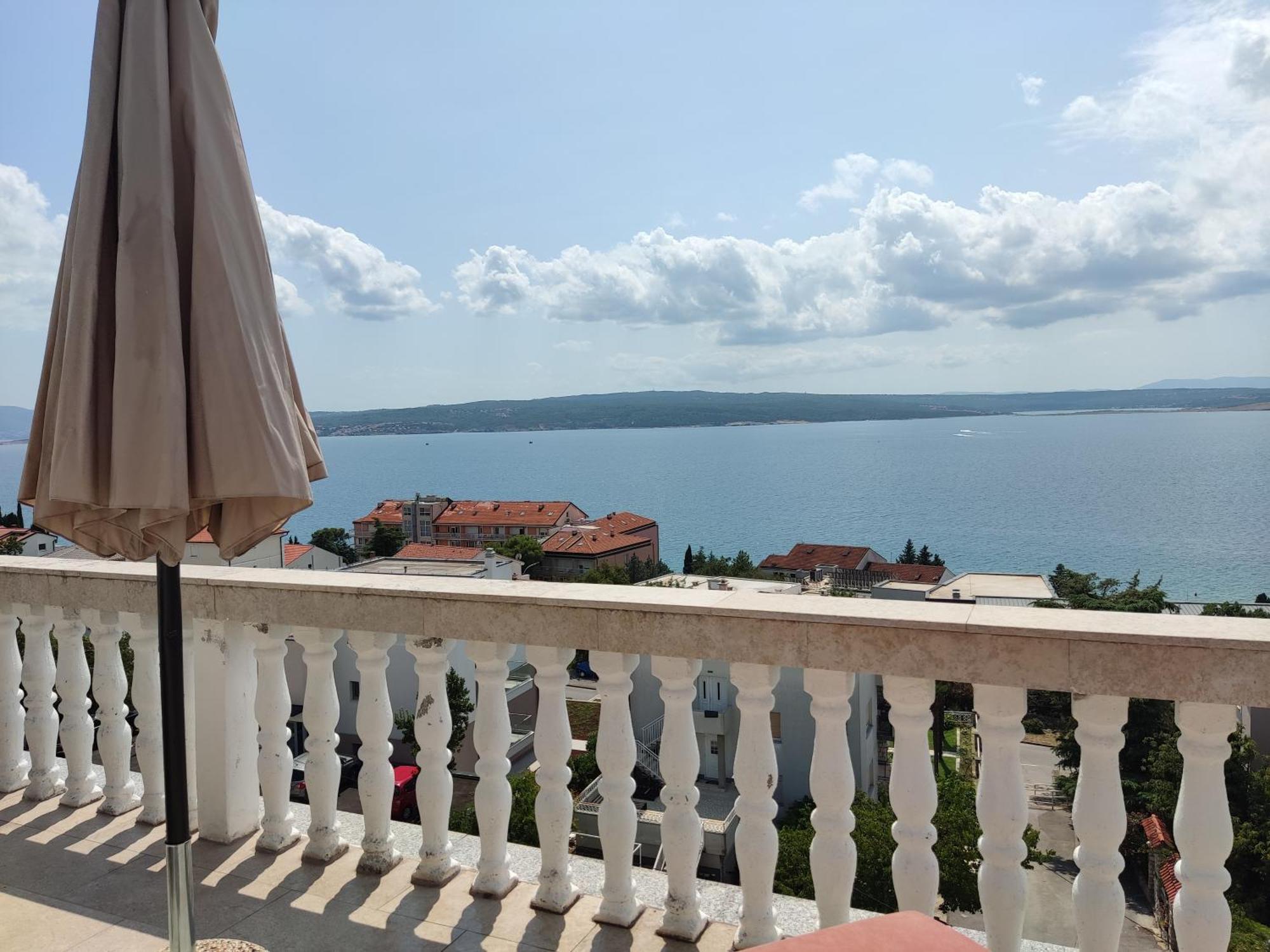 Panorama View Close Sandy Beach 100M To Talasoterapija, Crikvenica Dış mekan fotoğraf